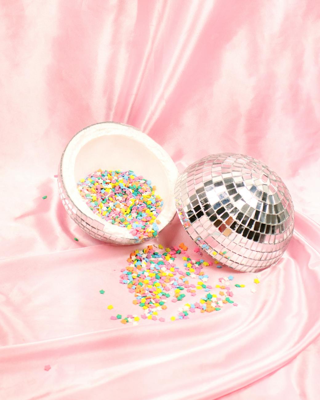 candy in disco ball