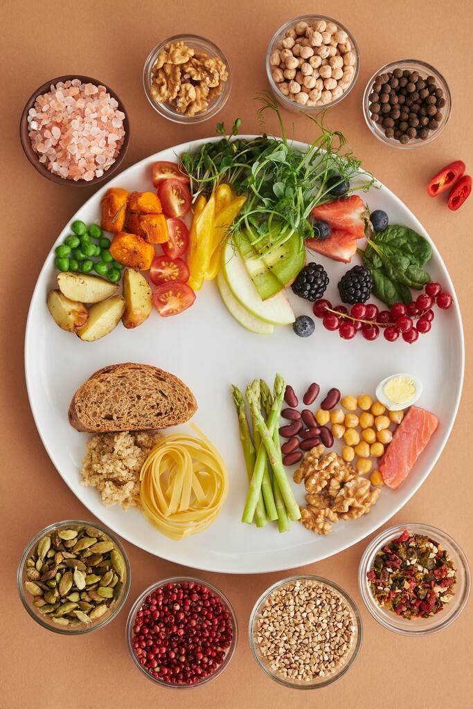 Flatlay of Assorted Nutritious Food