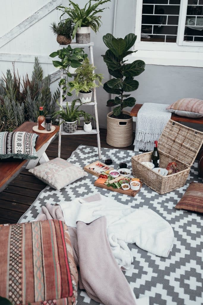 Cosy home with indoor plants