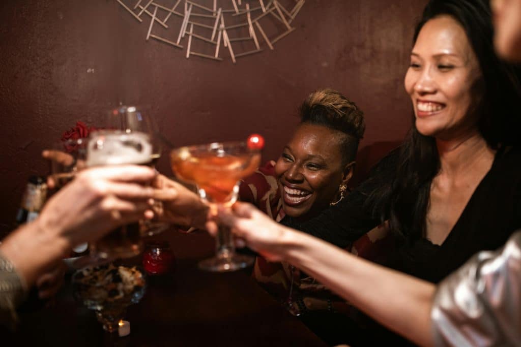 Friends Toasting their Drinks