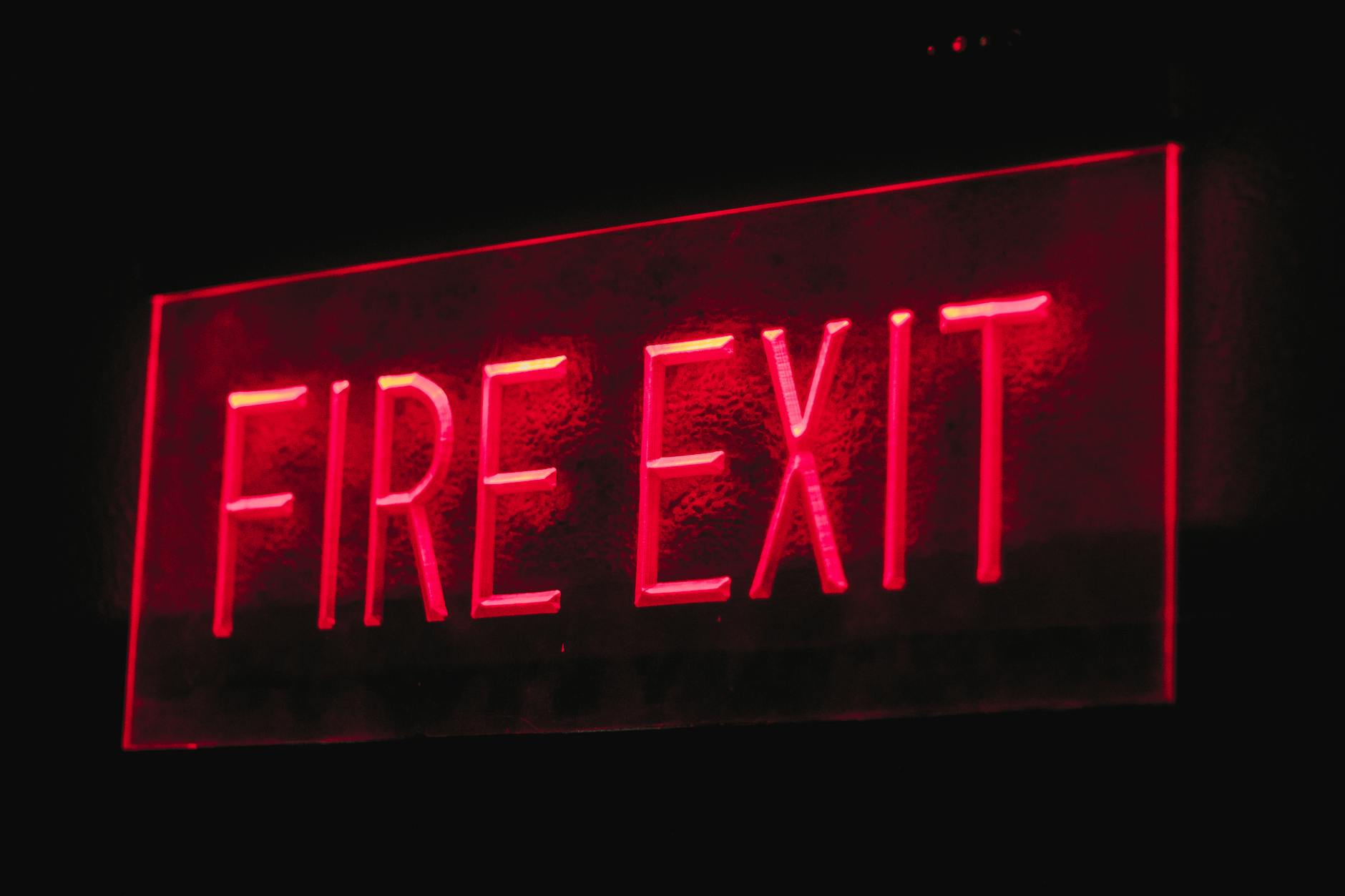 fire exit signage