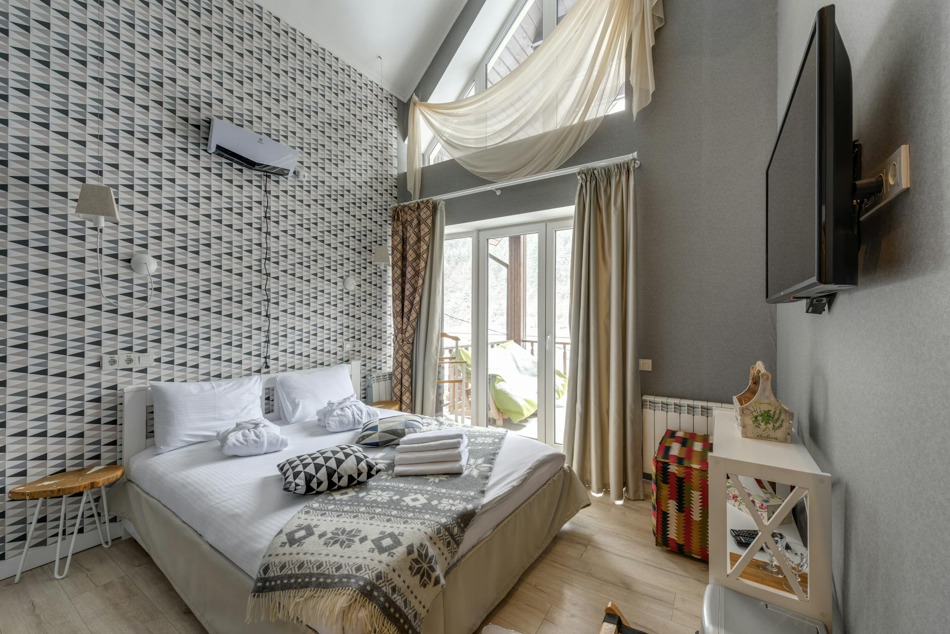 an interior of a bedroom