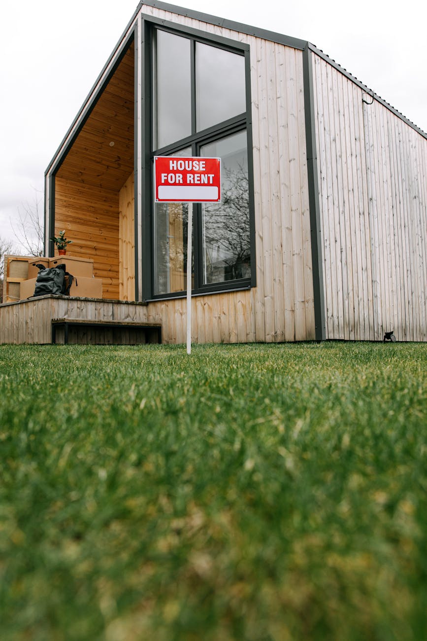low angle shot of wooden house